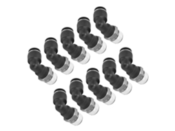 Conectores Neumáticos Rápidos Ângulo Retto 10pcs
