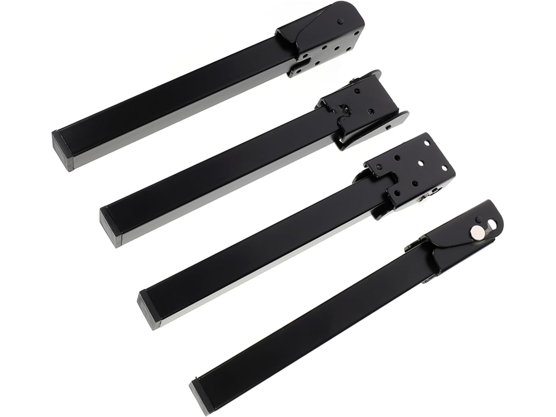 Conjunto De 4 Pés Dobráveis Para Mesa Laptop, Pretos, Resistentes E Duráveis, Ideais Para Cama E Escrivaninha, Com