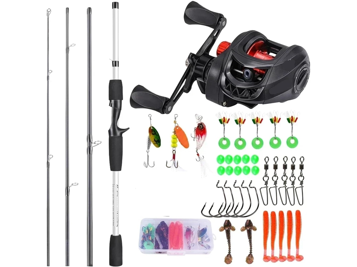 Kit de Pesca com Anzóis, Bóias e Linha S/MARCA