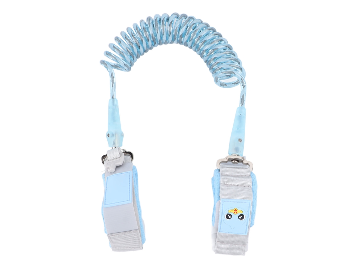 Primerox coleira de Segurança Infantil 2m com Rotação 360° Reflexão Noturna para Evitar Perda Azul