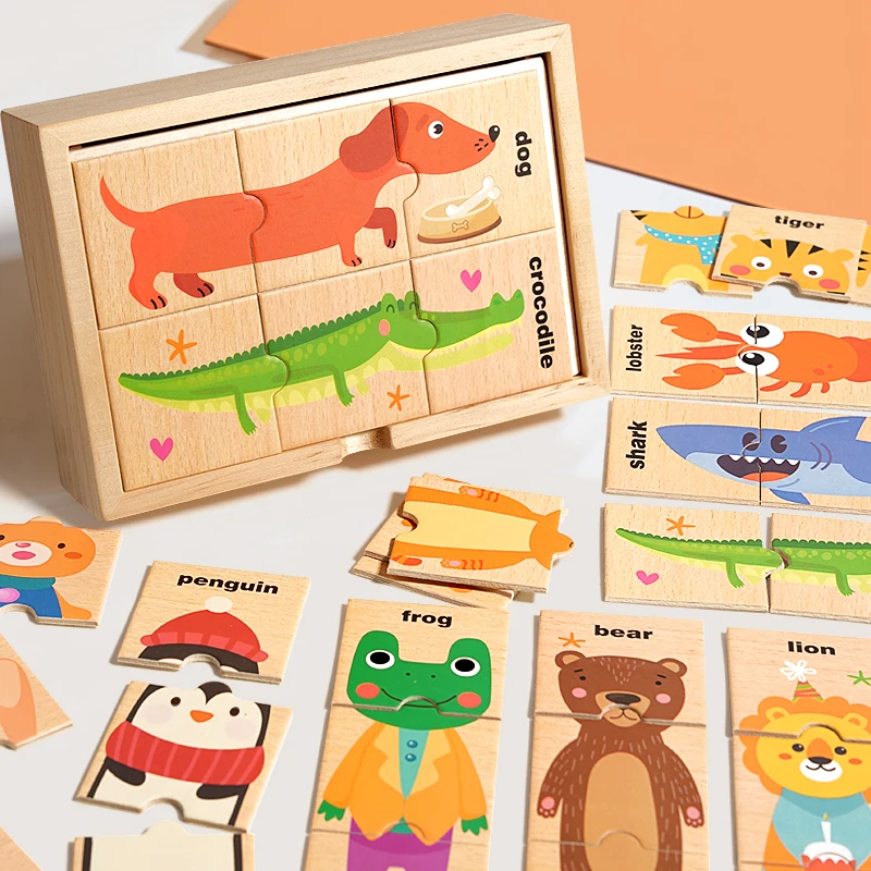 Brinquedos Educativos De Madeira Montessori, Jogo De Memória De Pares Padrão, Adequado Para Crianças, Exercício Cognitivo