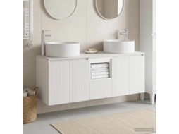 Vidaxl Conjunto De Armários Para Banheiro 3 Unid. Branco