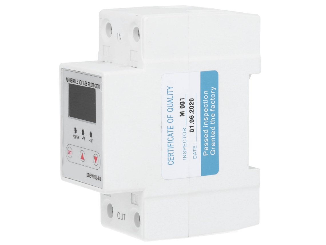 Protetor de Tensão Automático DDVPD363 (63A) com Reset Ajustável com MARCA