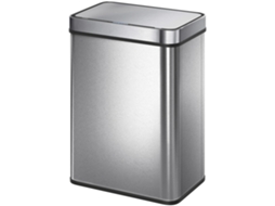Lixeira Automática 50l Em Aço Inox Com Tampa Soft-close, Sensor Cozinha Na Cor Prata