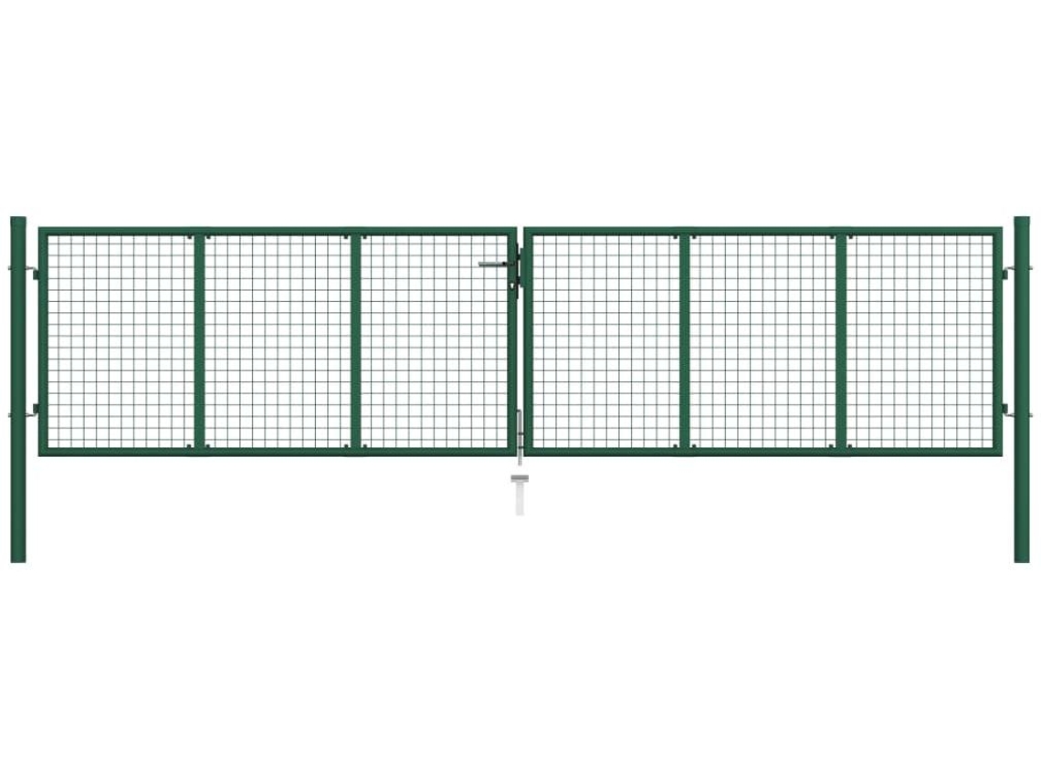 Fence Gate, Fence Gates Vidaxl Verde Aço (390 X 100 Cm)
