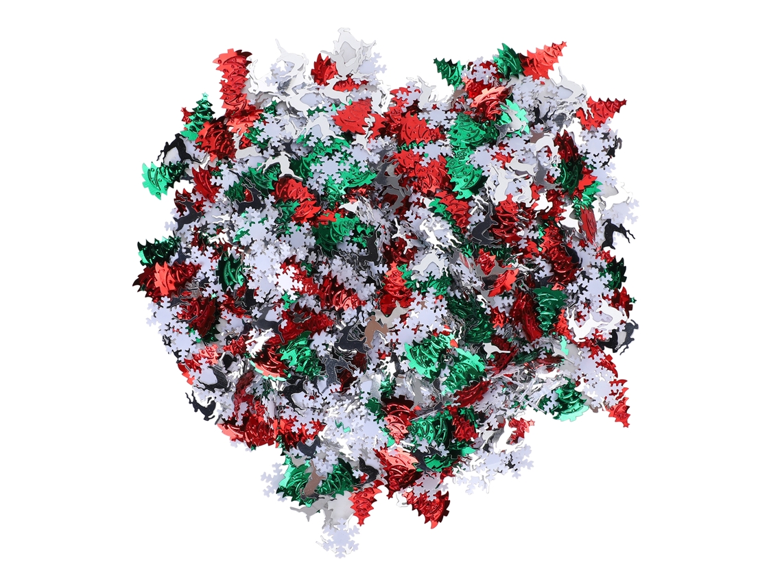 Confete Natal Flocos Neve Pvc 100g Decoração