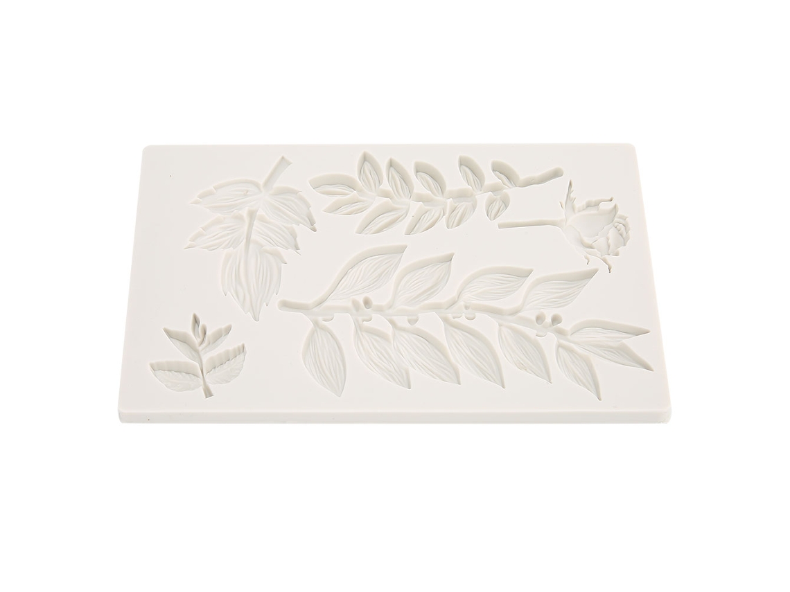 Molde De Silicone Para Pastel Com Design De Ramo De Flor E Videira, Para Decorar Chocolate, Fondant E Assar.