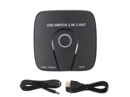 Aetheria interruptor Usb 2 em 2 Fora Compartilhar Teclado Mouse Impressora Scanner para 2 Computadores