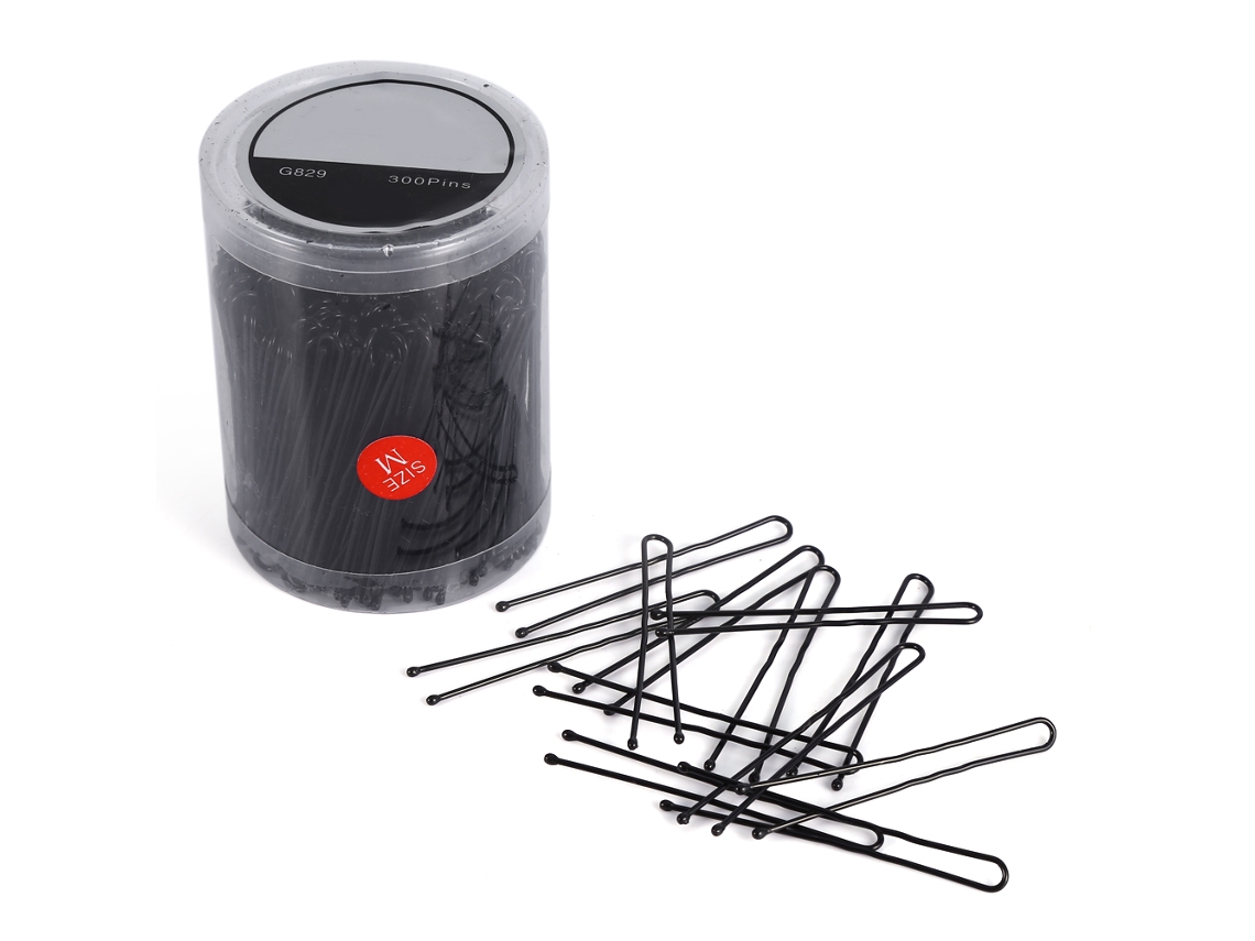 2026 300 Pcs Pinzas de Pelo U Negras M para Peluquería Estilo Corte Diy Accesorios de Pelo