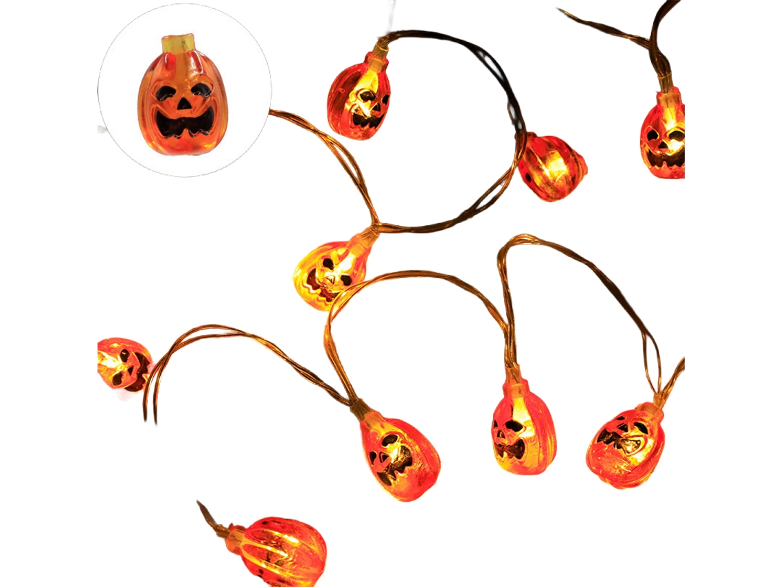 Laxiscreed Candeeiro De Natal Com Luzes De Halloween E Efeito Flóreo, 3m, 20 Leds, Com Bateria