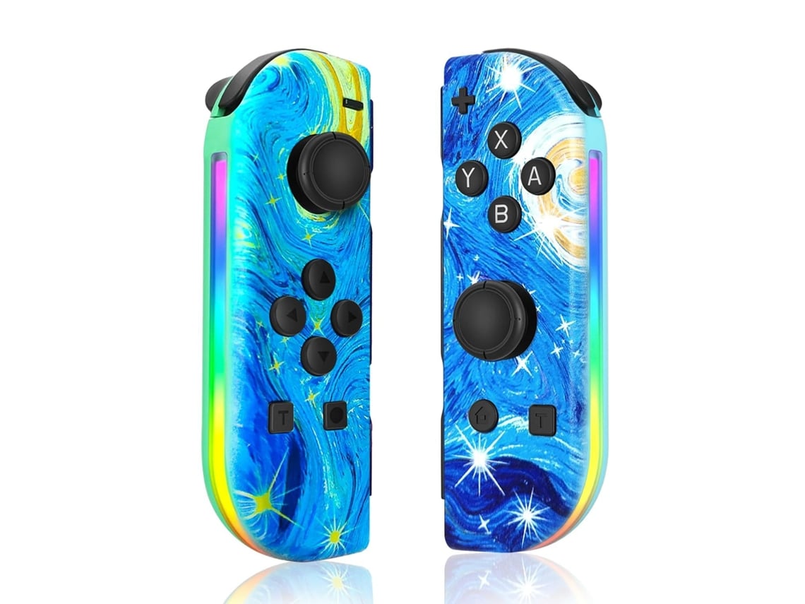 Joystick Stellar, Compatível Com Switch, Compatível Com Bluetooth, Efeitos De Iluminação Rgb, Função De Vibração, Sem Marca.