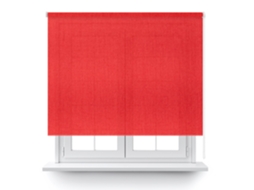 Estore Enrolável Translúcido Vermelho 80X250Cm. DECOCASA