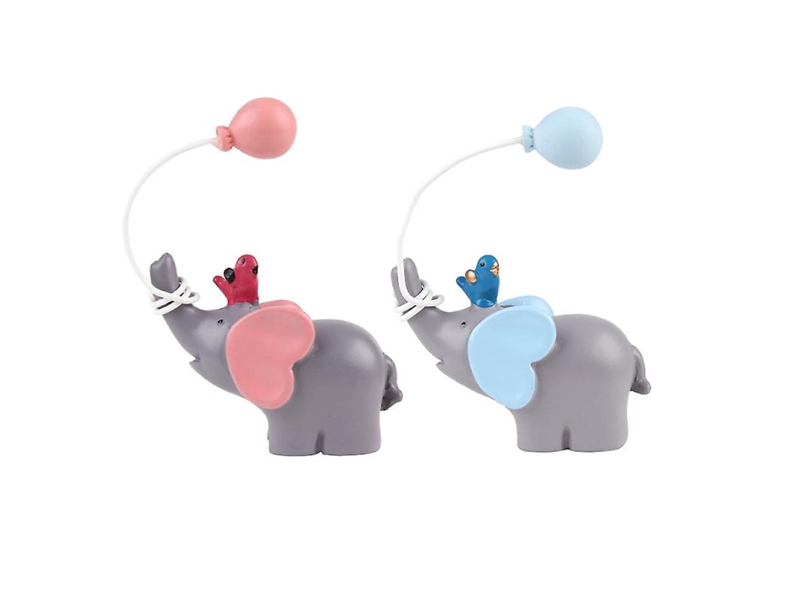 2 Peças De Decoração De Bolo De Resina