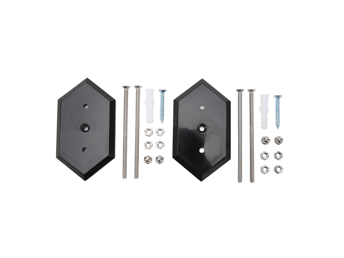 2 Conjuntos Suporte De Parede Para Skateboard Rack De Exibição E Armazenamento Montagem Kit Preto