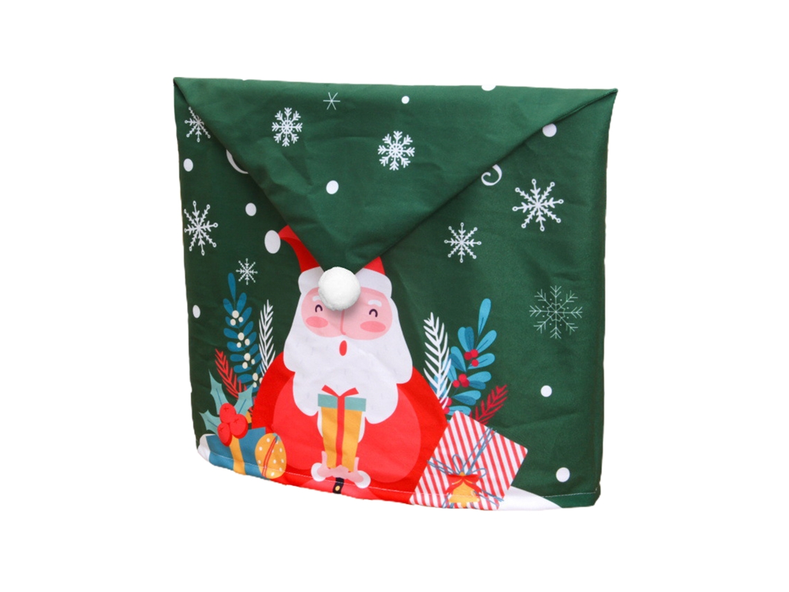 Capa De Cadeira De Natal Laxiscreed Com Estampa De Pai Natal E Boneco De Neve Cartoon