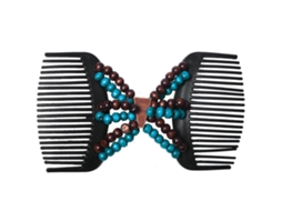 Pentes Duplos De Contas Vintage Acessório Capilar Ferramenta De Penteado