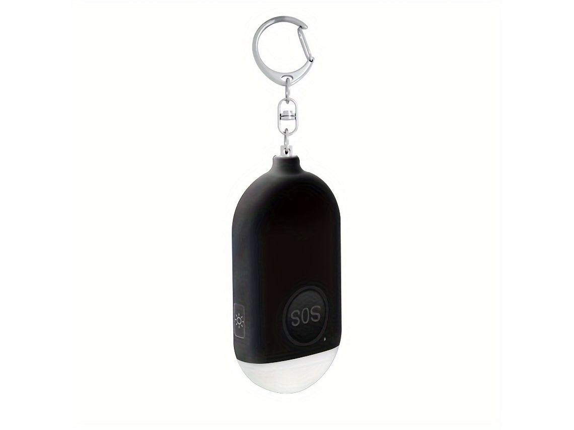 Chaveiro com alarme USB, 130 dB, para mulheres, emergência, luz LED, durável, multifuncional STELASPLEN