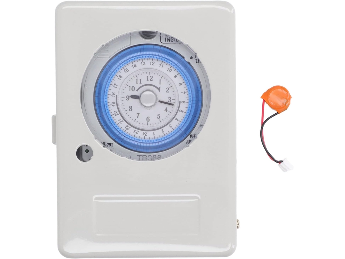 Temporizador Mecânico De 24 Horas Com Controle Tempo Em Abs 100-240v.