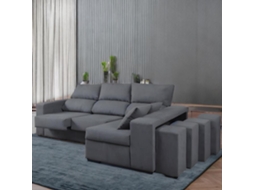 Sofá Chaise Longue Floyd - Esquerdo - Cinza (265x160 cm)