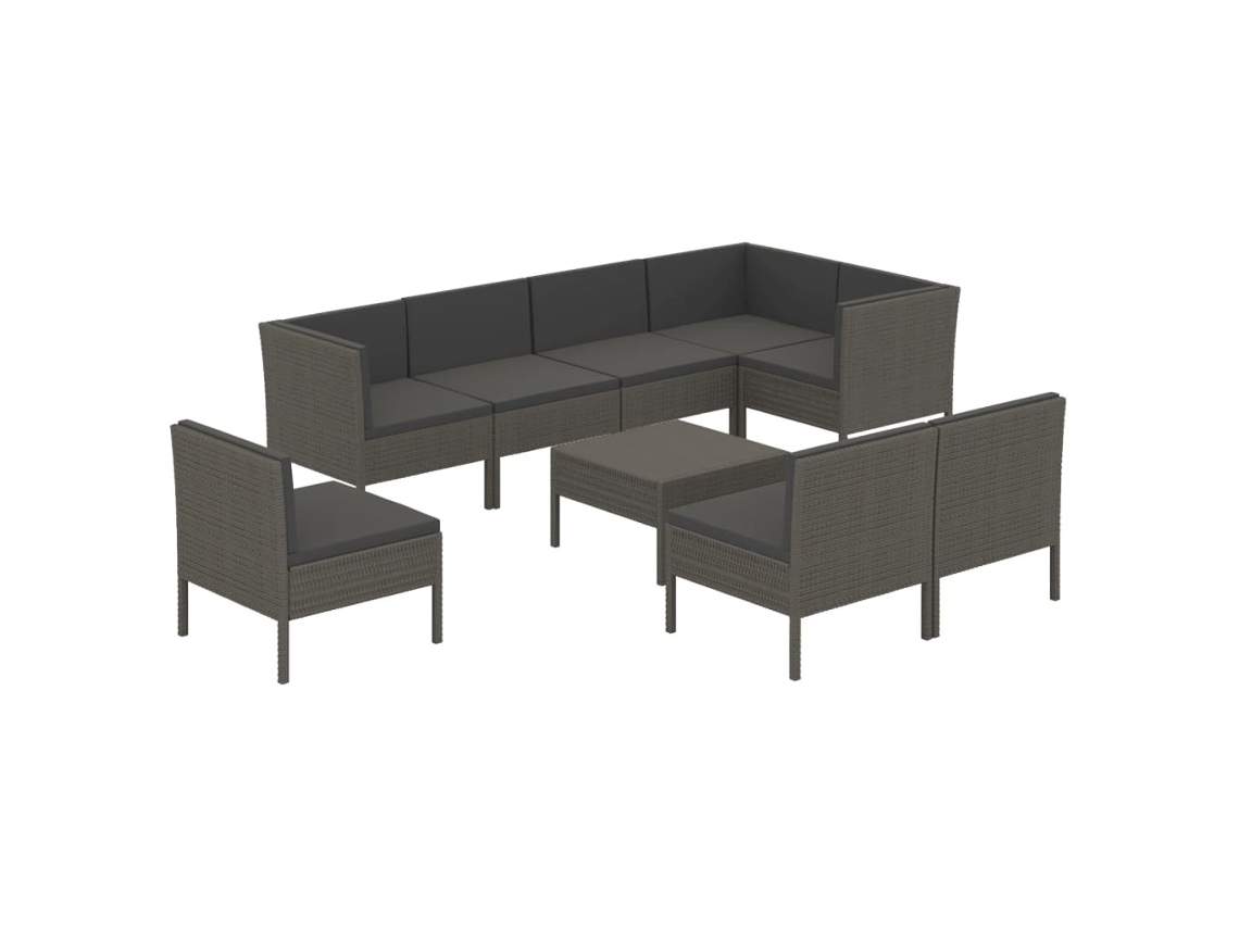 Garden Lounge Set, Garden Lounge Sets Vidaxl Cinzeto Rattan / Vime (n/a)