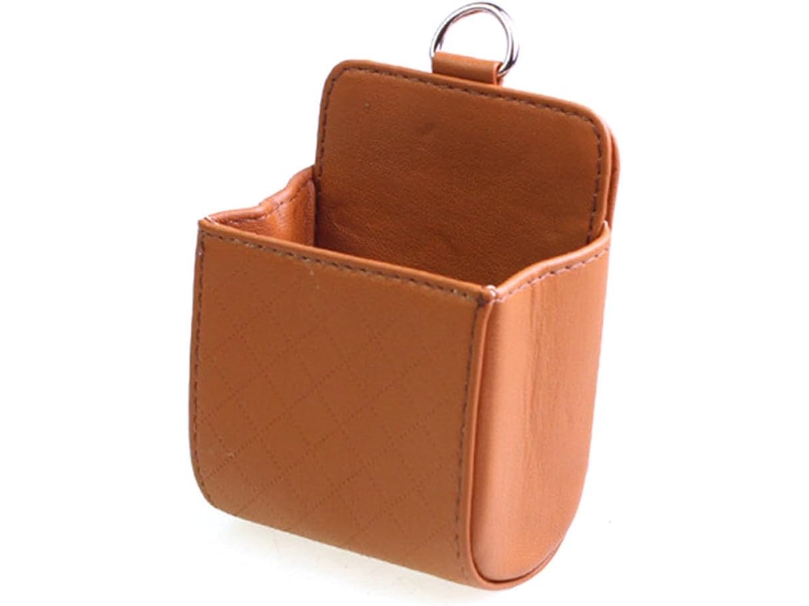 Bolsa De Armazenamento De Couro De Grande Capacidade Para Saída De Ar Do Carro
