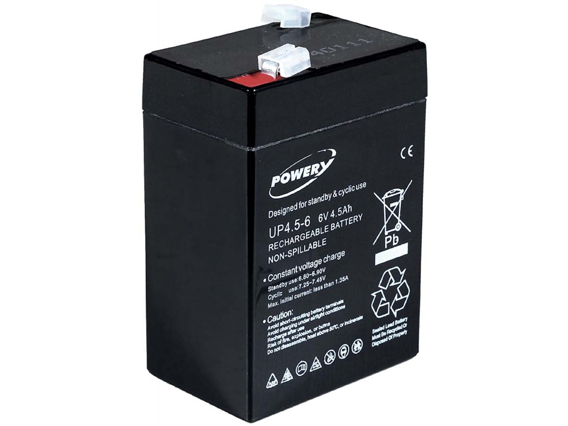 Bateria POWERY para Autocaravanas 6V 4,5Ah
