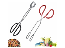 Pinças para churrasco em aço inoxidável, conjunto de 2 tesouras de cozinha para grelhar e cozinhar (2 cores)