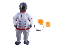 Traje Inflável de Astronauta 210t Poliéster Impermeável Leve para Festas S/MARCA