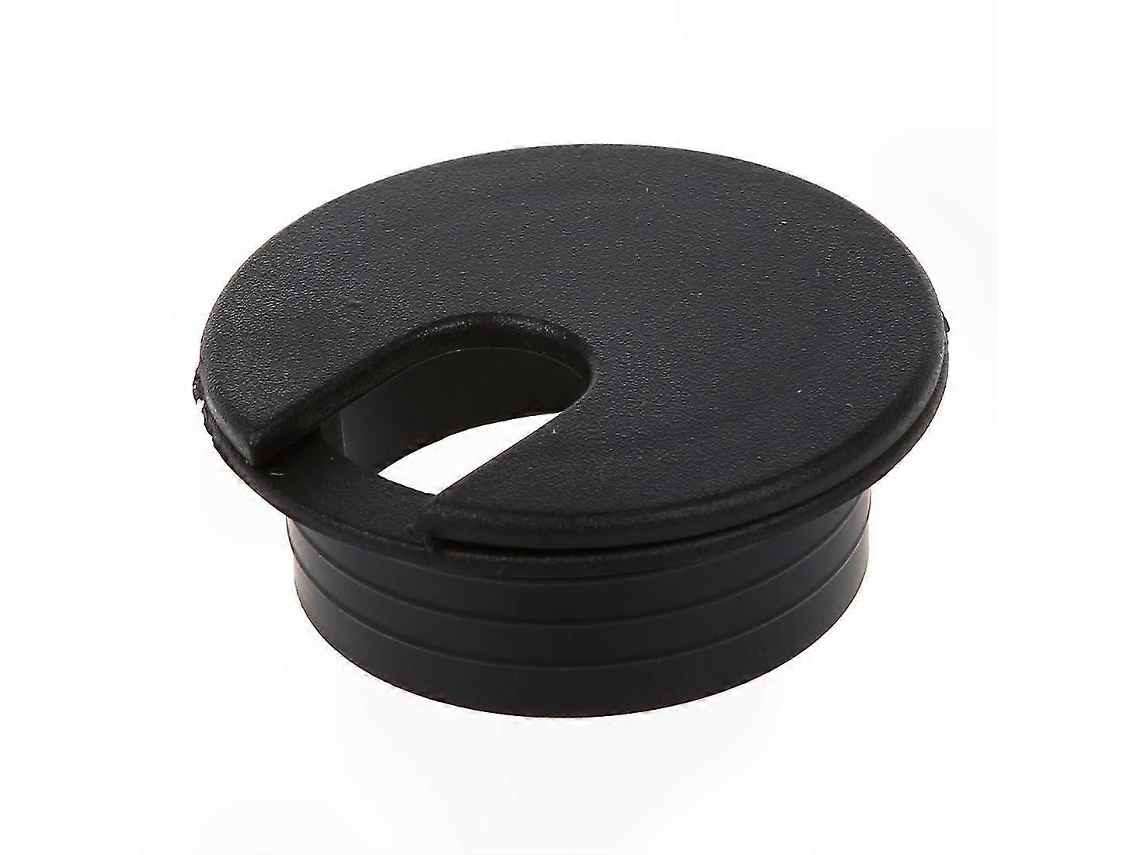 Conjunto De 10 Passa-cabos Pretos 35 Mm Para Organização Cabos Em Mesas E Proteção Furos.-aquaforge