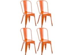 Conjunto De 4 Cadeiras Benedikt Laranja