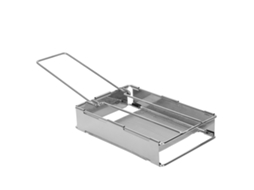 Prateleira Para Torrada Inox Plegável Portátil