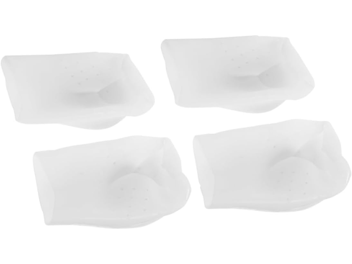 Frcolor 2-pares De Palmilhas Aumentadoras Altura, Calcanhares Invisíveis De Silicone, Reutilizáveis Para Sapatos