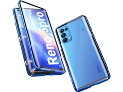 Capa Tecnologia Adsorção Proteção Graus Moldura para Oppo Oppo Find X3 Neo HONGWE. Magnética Prateado