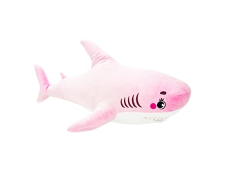WP MERCHANDISE Brinquedo de pelúcia tubarão rosa 80 cm