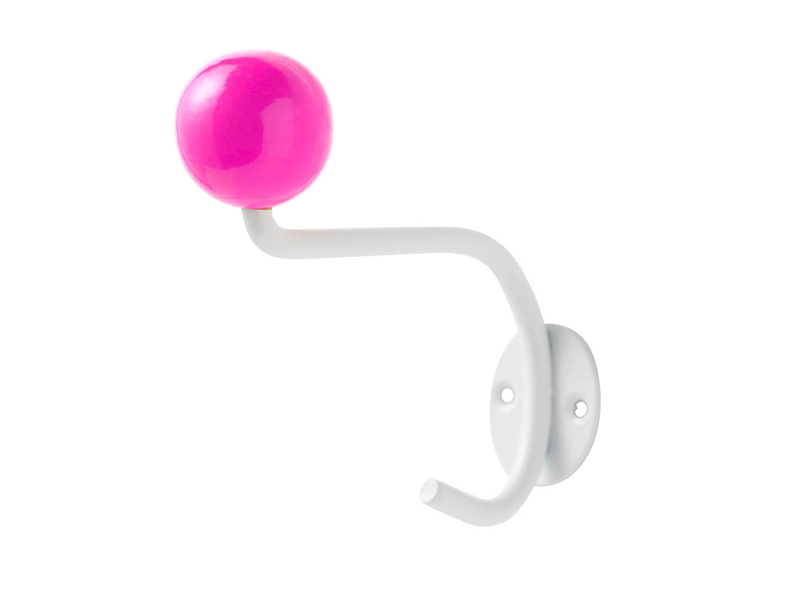 SUPERLIVING Coat Hook White Neon Pink