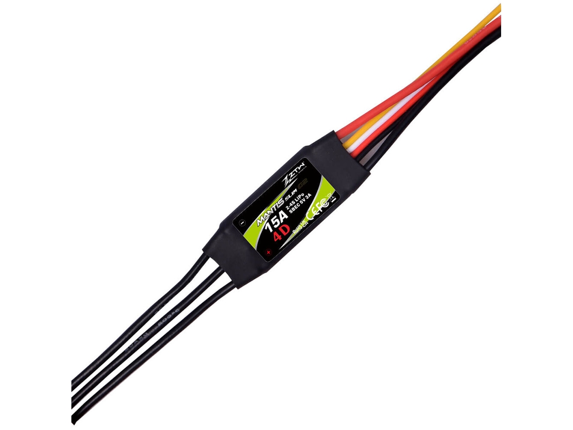 Ztw Mantis Slim 15a G2 Novo Esc Brushless de 32 Bits com Bec 5v/3a 2 4s com Funções de Avanço/recuo para Aeromodelos Rc 3d/4d F3p MDUG