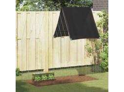 Vidaxl Gaiola Para Coelhos Prateado 200 X 100 X 210 Cm Aço Galvanizado