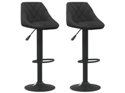 Bar Stool, Bar Stools Vidaxl Preto Veludo (n/a)