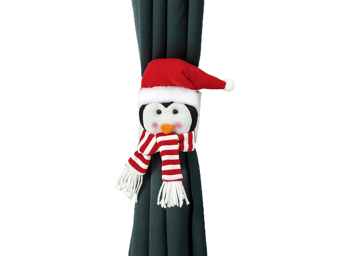 Cortina Infantil de Natal com Pinguim LAXISCREED