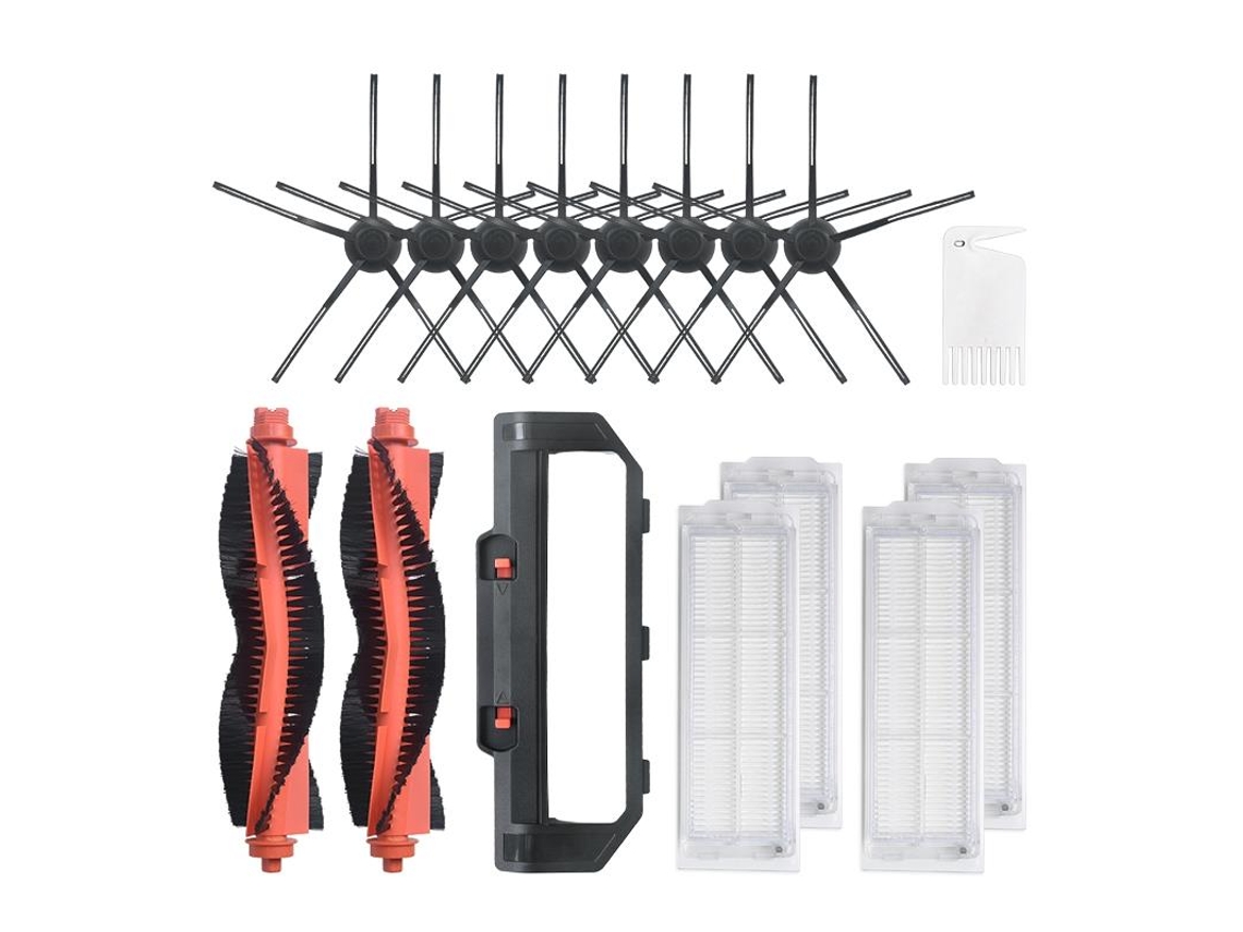 16 peças escova lateral principal kits de capa filtro para mijia aspirador peças eletrodomésticos acessórios reposição