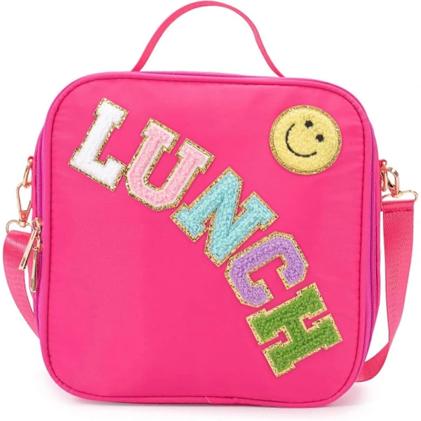 1 Bolsa Térmica para Almoço Infantil, Meninos e Meninas, Bolsa Térmica Isolada, Bolsa Térmica para Almoço Feminina no Trabalho, Vermelha BRILVIBERA