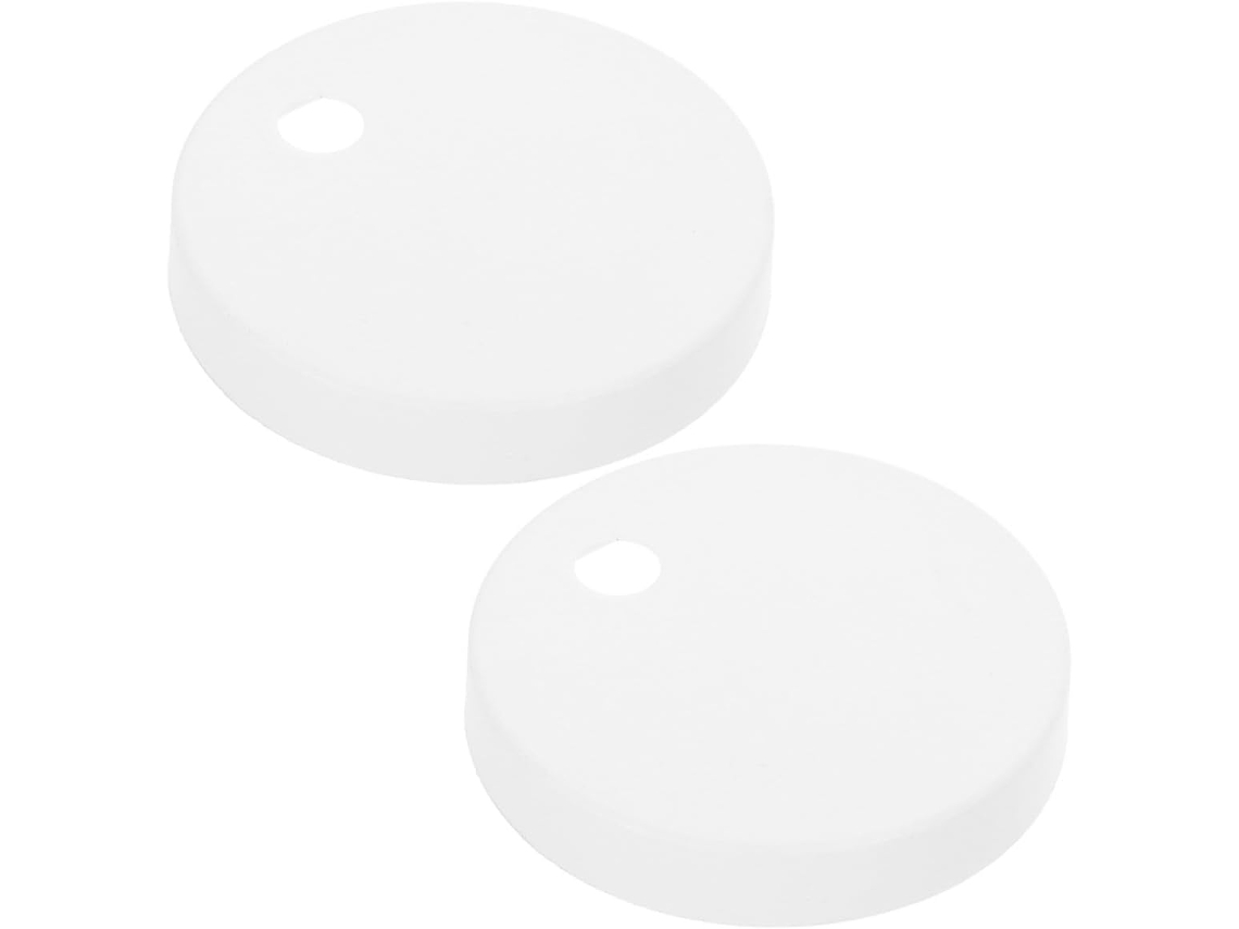 Doitool Tampas Decorativas Fusos De Vaso Sanitário, Redondas De Plástico 60mm, Proteção Contra Poeira Na