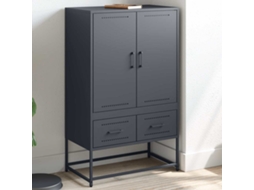 Vidaxl Móvel Alto 68x39x111,5 Cm Aço Antracite