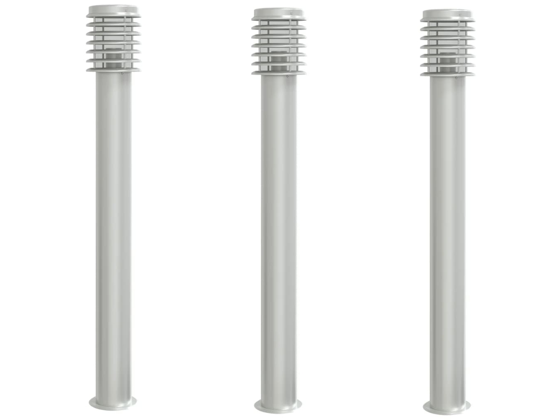 Outdoor Floor Lamp, Outdoor Floor Lamps Vidaxl Prateado Aço Inoxidável (n/a)