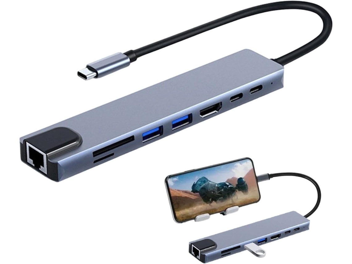 Estação De Acoplamento Tipo C Com Saída Imagem 4k E Transferência
