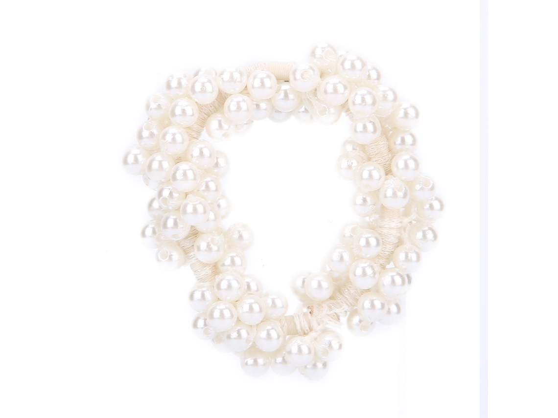 Elasticas De Cabelo Com Pérolas Falsas Para Mulher Elegante Acessórios De Cabelo Bandas De Cabelo