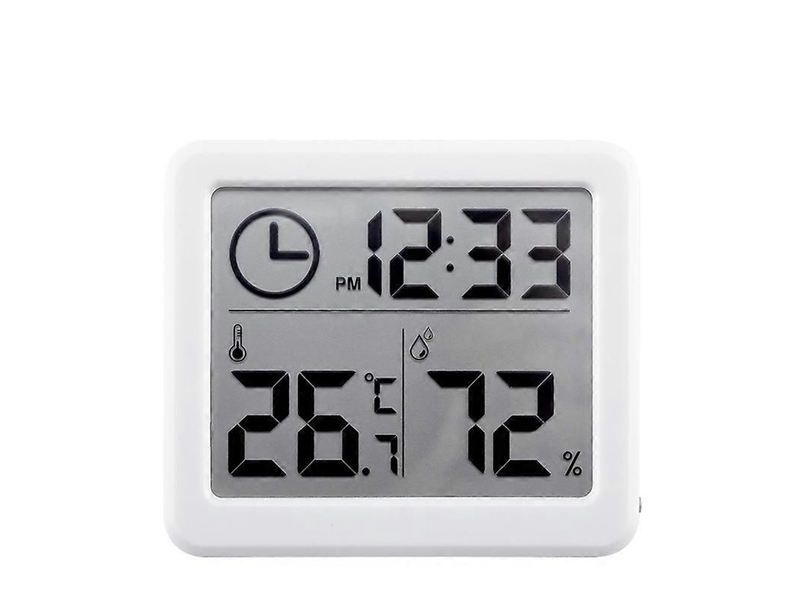 Termômetro E Higrômetro Digitais Lcd Para Ambientes Internos, Com Medição De Temperatura Em Graus Celsius E Fahrenheit.