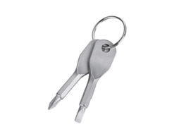 Conjunto de Chaves de Fenda Mini Llavero de Aço Inoxidável Portátil para Camping, Viagens e Ferramenta Edc