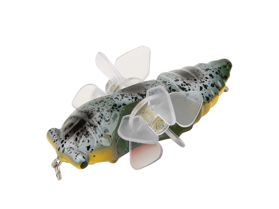 Isca Artificial Peixe Bionico Rotativo Som 9