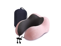 Almofada de Viagem, de Pescoço de Espuma Viscoelástica, Macio para Dormir, para Uso em Avião, Carro e Casa 1 Peça AQUAFORGE